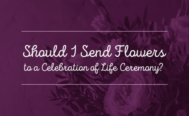 send flowers to celebration of life