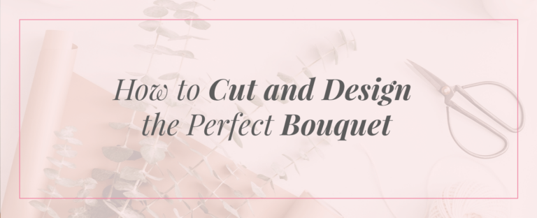 how to cut and design bouquet