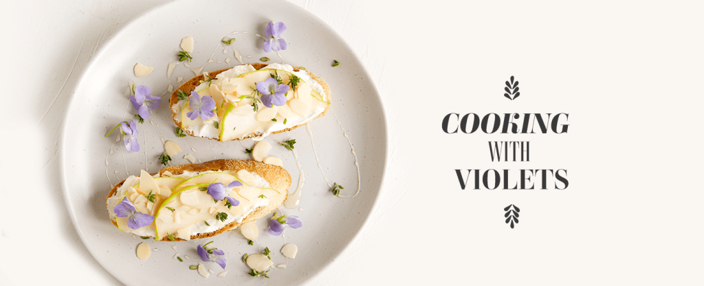 cooking with violets