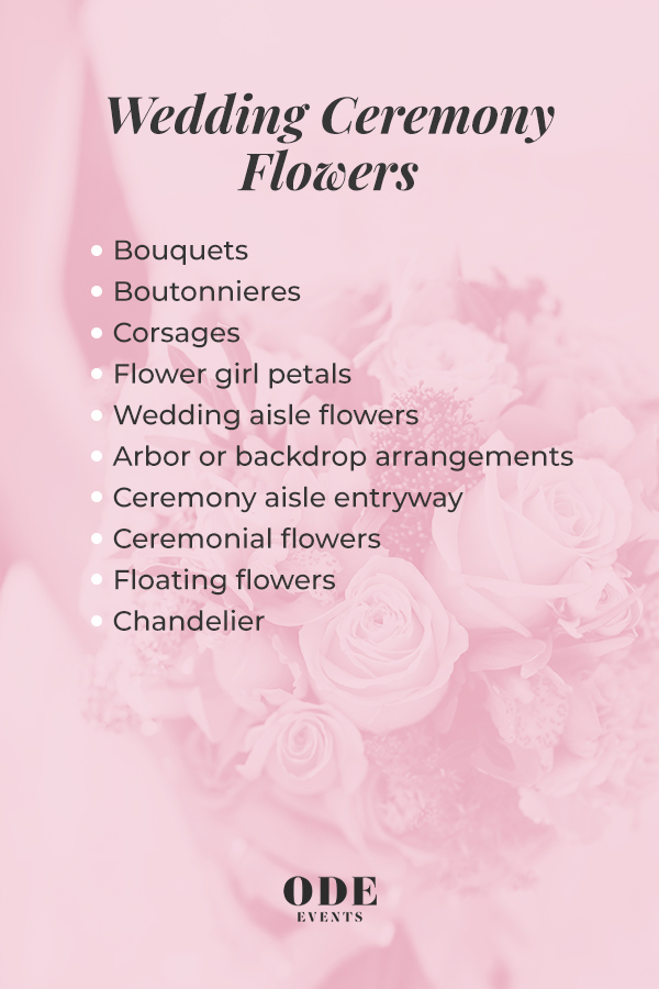 How to Incorporate Flowers Throughout Your Wedding