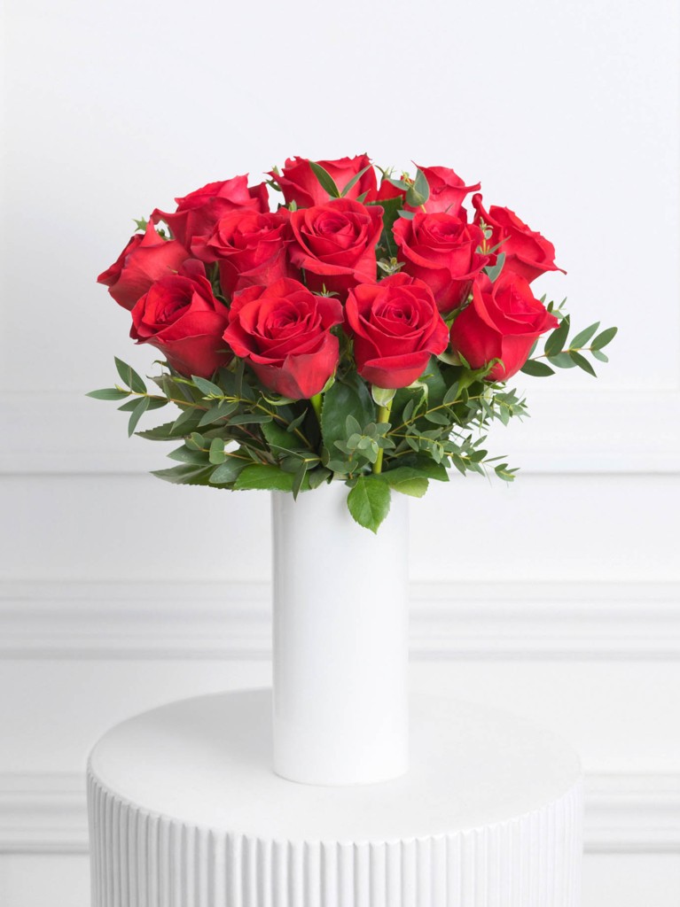 12 Red Roses - Birthday Bundle
